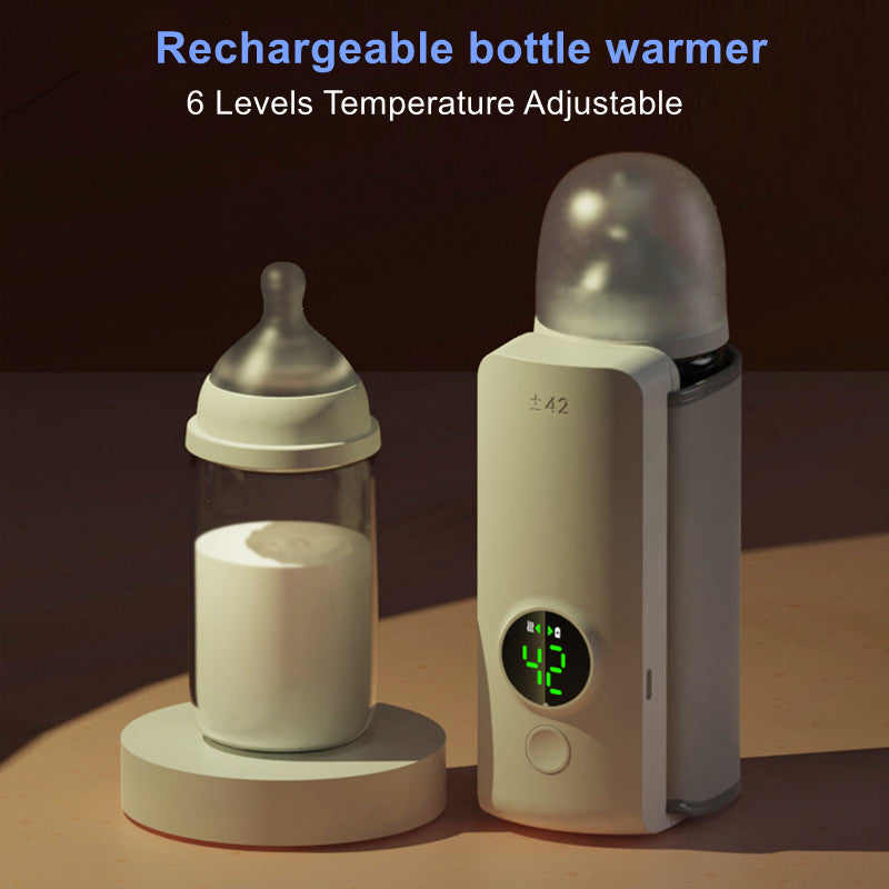 Portable Wireless Baby Bottle Warmer USB Rechargeable Milk Warmer - TrendyPrime