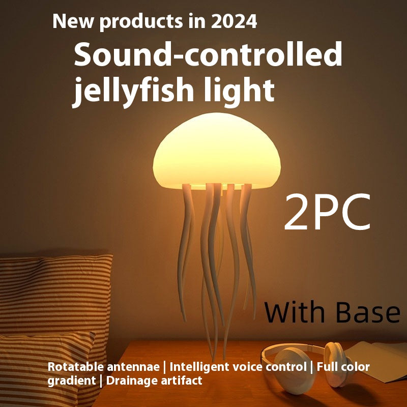 Jellyfish Mood Lamp LED Jellyfish Night Light Portable Jellyfish Lamp Jellyfish Decorations Smart Table Lamp For Bedside Desk - TrendyPrime