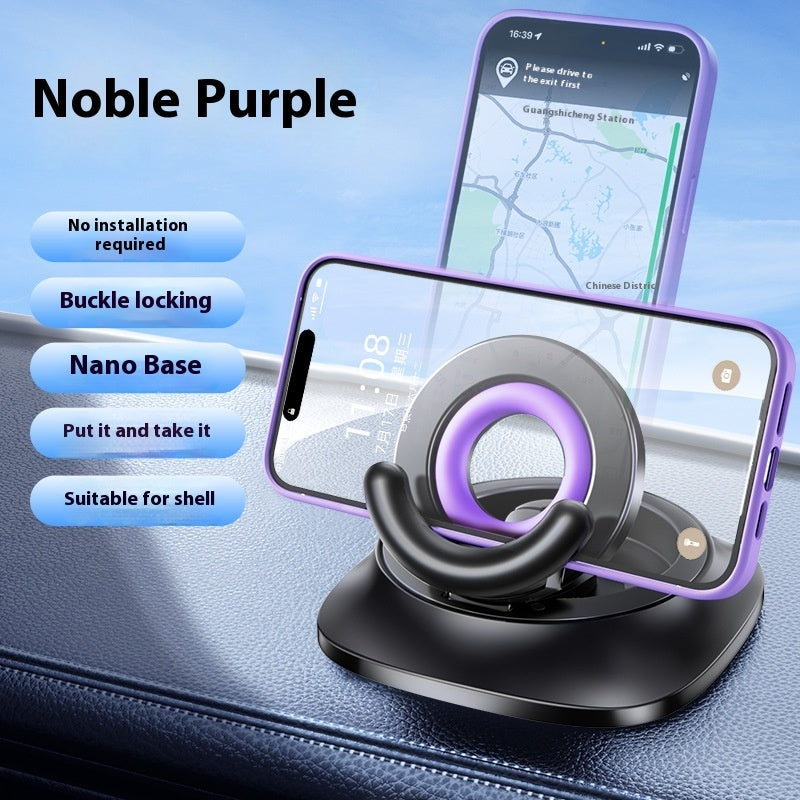 Magnetic Phone Holder With Vacuum Suction Foldable Adjustable Car Mount Magnetic Bracket Suction Nonslip For Busy Commuters - TrendyPrime
