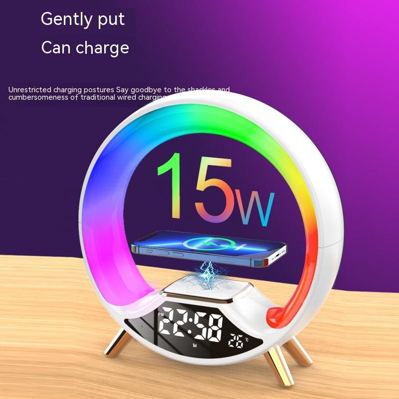 O Light Three In One Wireless Charging Multifunctional Bluetooth Speaker Night Light - TrendyPrime