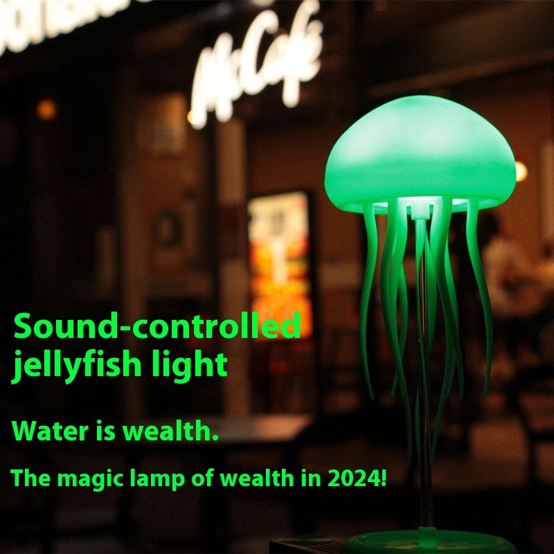 Jellyfish Mood Lamp LED Jellyfish Night Light Portable Jellyfish Lamp Jellyfish Decorations Smart Table Lamp For Bedside Desk - TrendyPrime