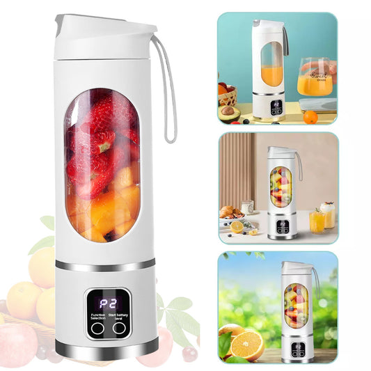 Portable USB Rechargeable Juicer Cup Electric Mixer Blender Smoothie Maker 450ml - TrendyPrime