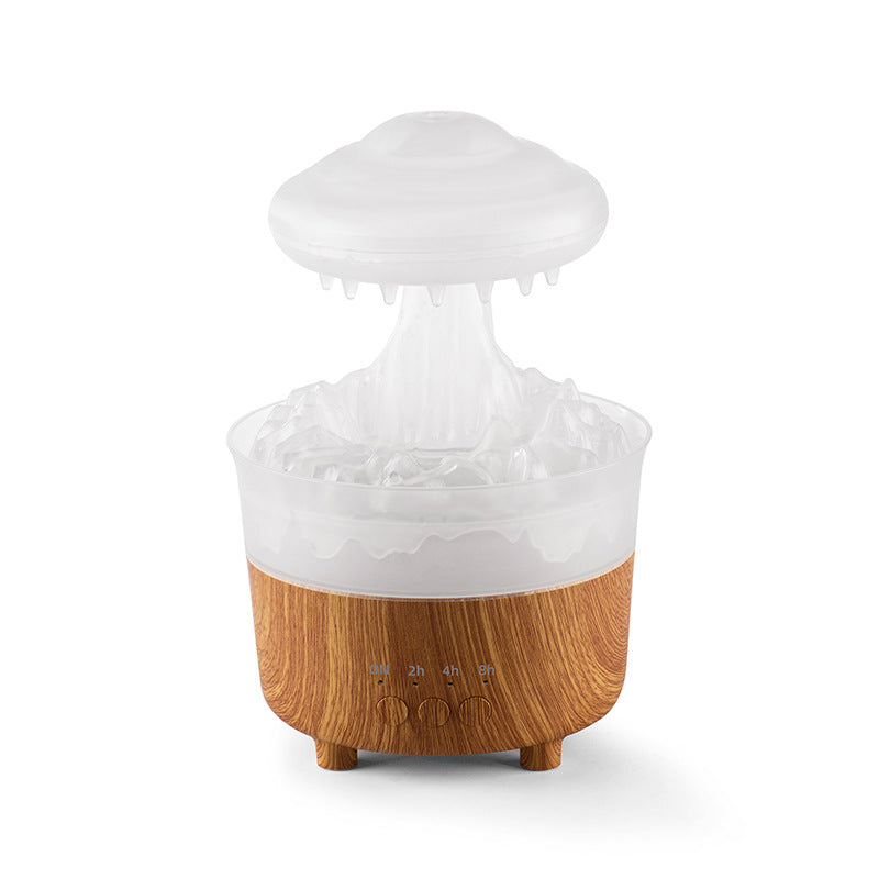 Rain Cloud Night Light Humidifier With Raining Water Drop Sound And 7 Color Led Light Essential Oil Diffuser Aromatherapy - TrendyPrime