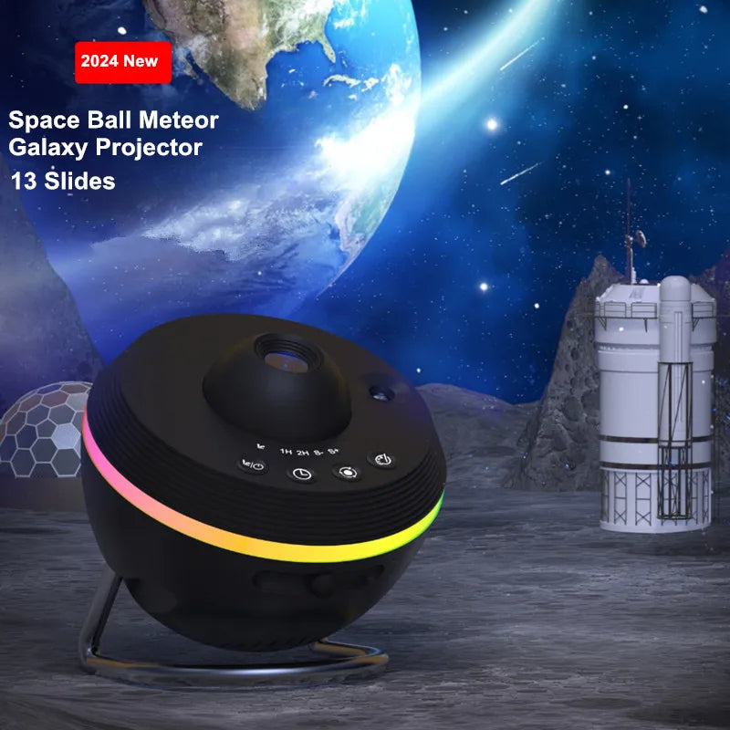 Dynamic Meteor 13 In 1 Ultra Clear Galaxy Projector Lamp Rotary Space Ball Planetarium Projector Lights For Kids Gift - TrendyPrime