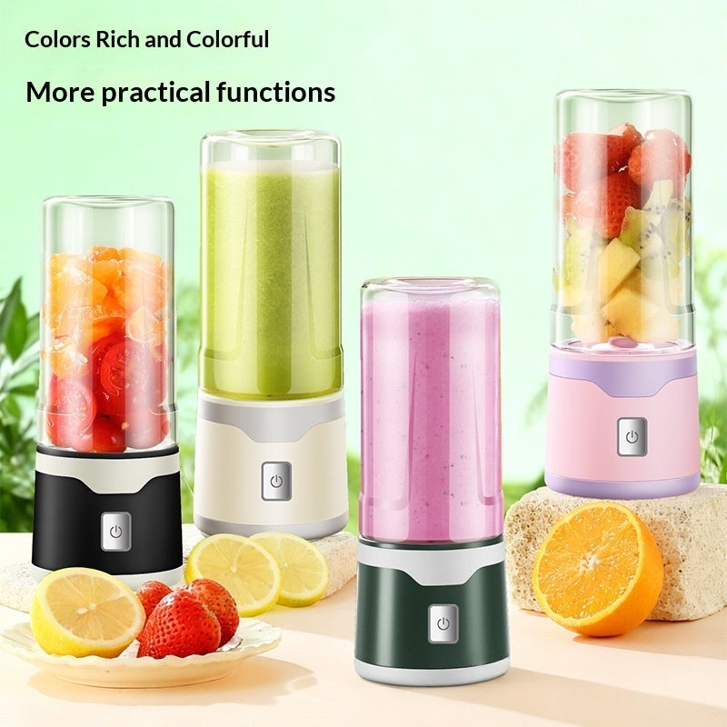 Multifunctional Rechargeable Electric USB Juicer Cup Double Cup Handheld Mixer Cup 500 ML Blending Juice Cup Outdoor - TrendyPrime