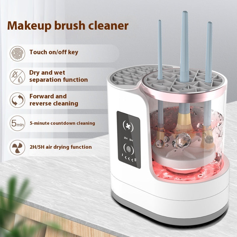Electric Makeup Brush Cleaner Rechargeable Makeup Brushes Cleaning Tool Automatic Makeup Brush Cleaning Stand Device - TrendyPrime